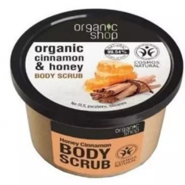 Organic Shop -  Organic Shop Scrub do ciała - Miodowy cynamon, 250 ml 